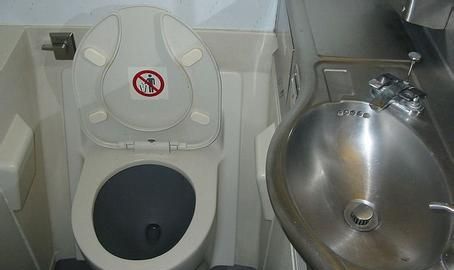 飞机上厕所坐便器没水怎么冲大便