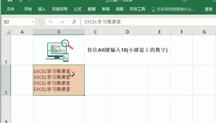 如何在excel单元格中输入多行文字？，如何在Excel的一个单元格中显示多行文字？图10