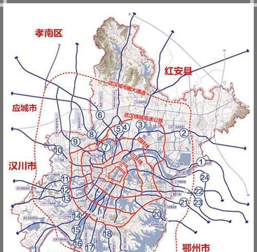 武汉六环规划汉川经过什么地段