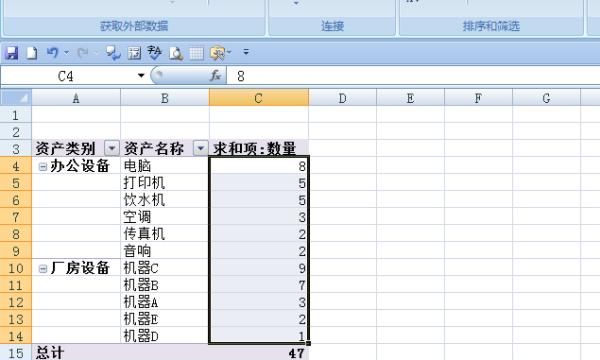 如何对Excel的数据列进行分类突出显示，EXCEL中如何对数据透视表数值分类降序排序？图6