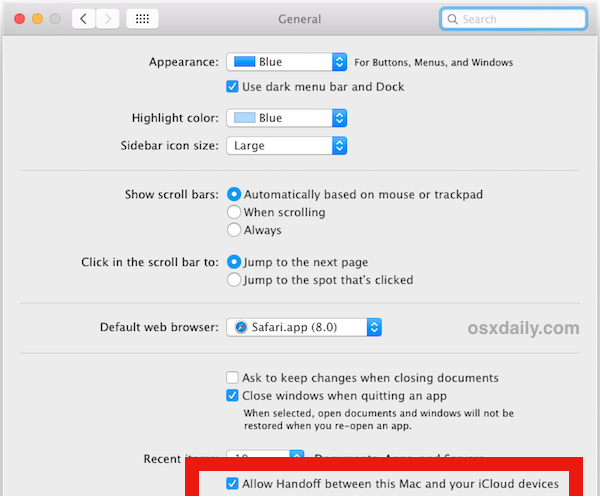 如何在Mac OS X和iPhone iPad的iOS系统之间自由切换Handoff