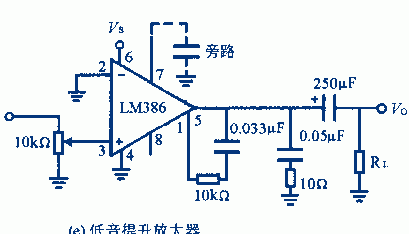 ，lm386可以做功率放大器，电压放大倍数可以达到20到200我输入电压是几伏特，经过lm3