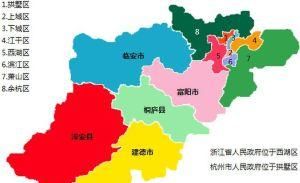 杭州中心位置在哪里，杭州那几个区属于市中心？求解？图1