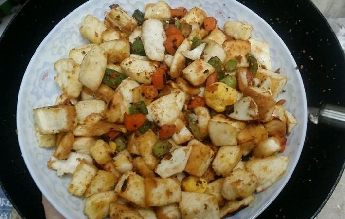 白菜炒馍馍最好吃的做法