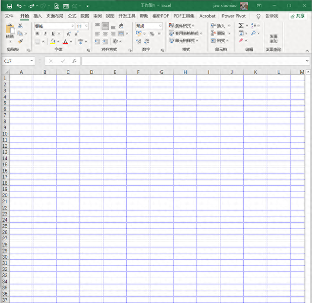 1、修改Excel网格线