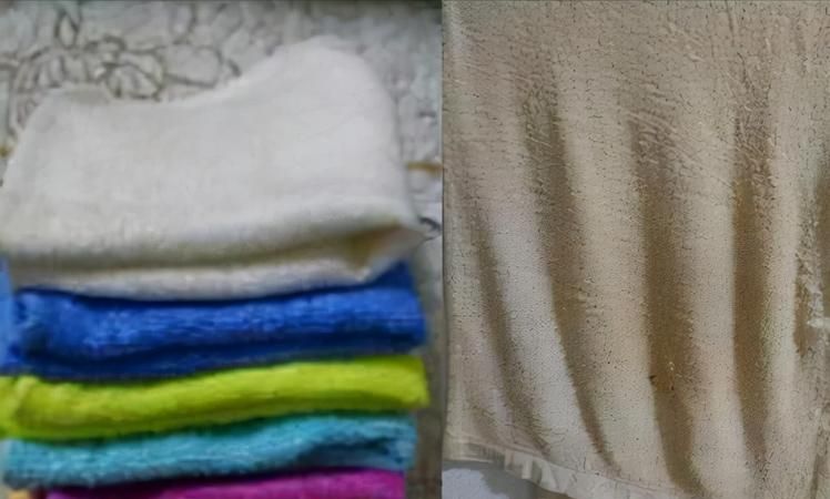 毛巾毯存放在家里的木箱里时间久了上面出现黄斑该怎么除去