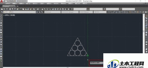 CAD如何已知等边三角形的边长里画多个相等圆？